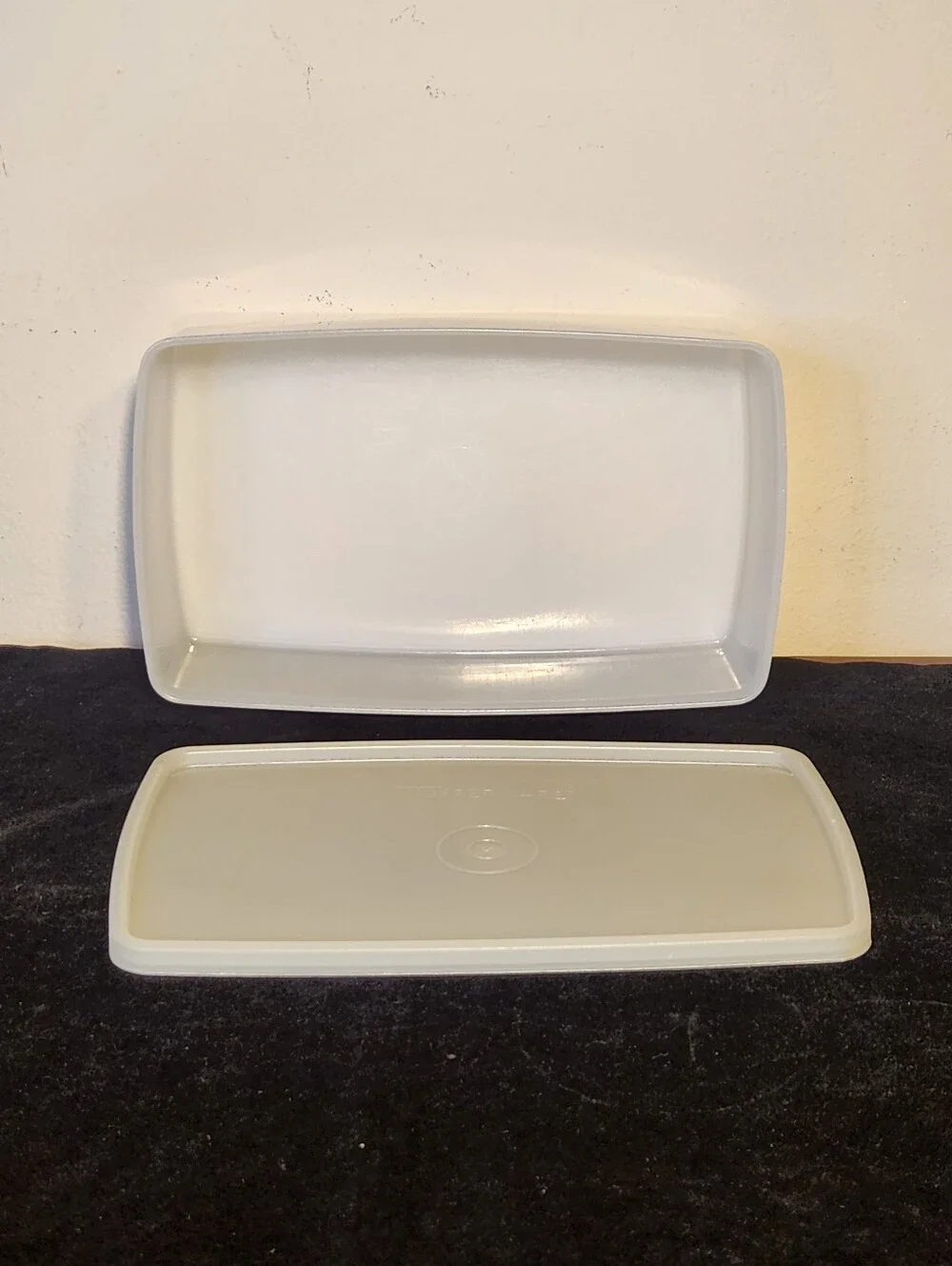 Vintage Tupperware Rectangular Pak 'N Stor Clear Container #713-2 With Lid #714